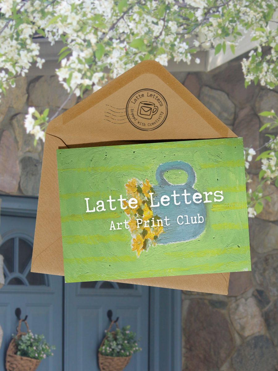 Latte Letters✉️☕✨ - Monthly Art Print Club