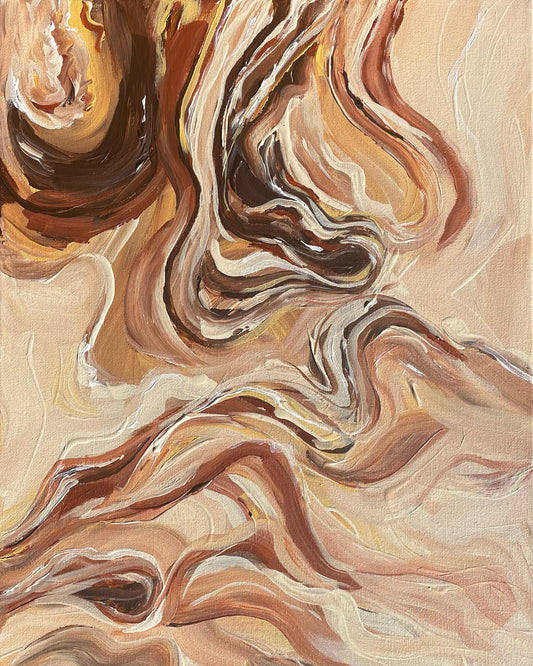 Vanilla Swirl Print
