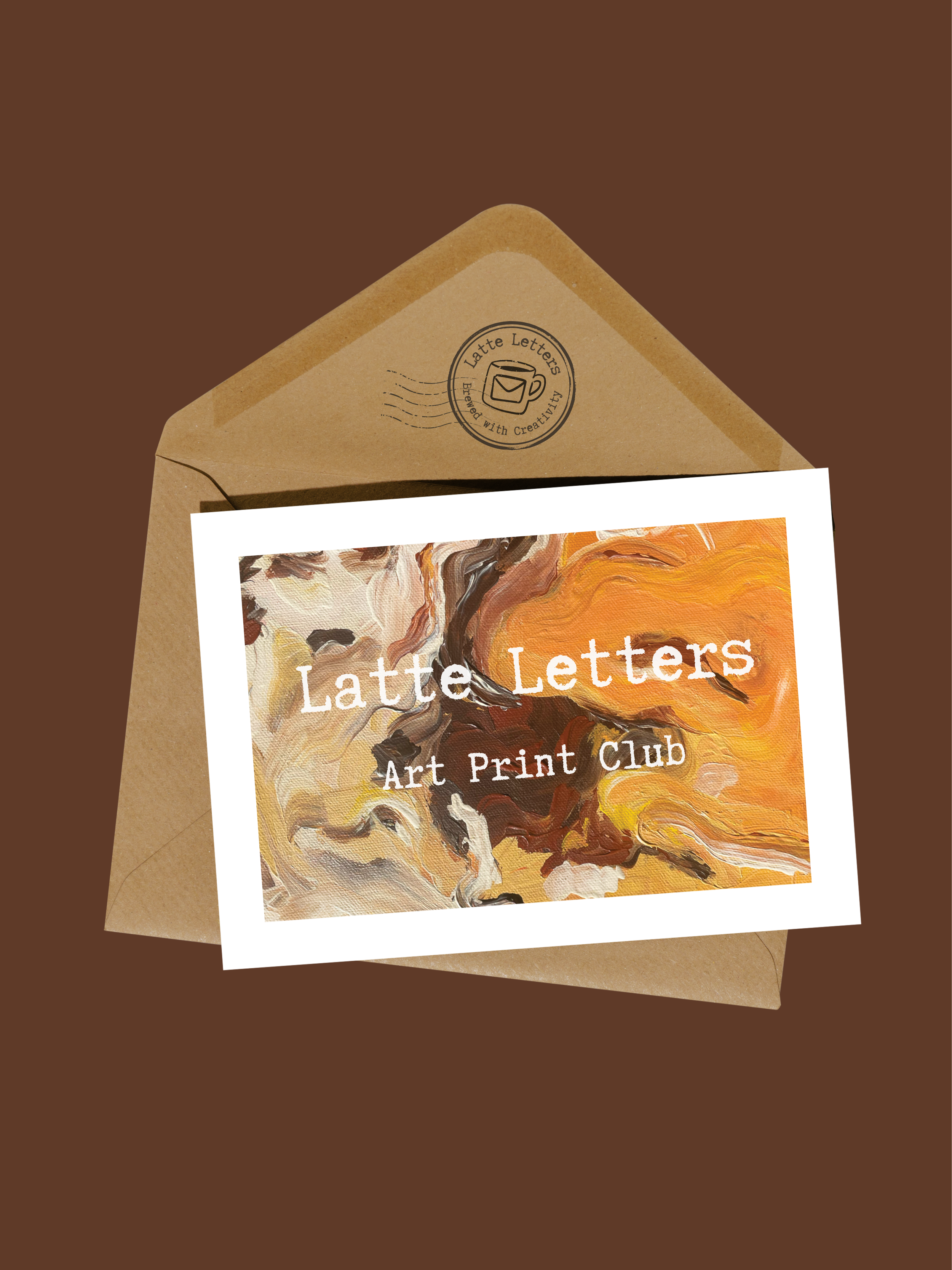 Latte Letters ️☕ - Monthly Art Print Club – Hailey Crittenden Art